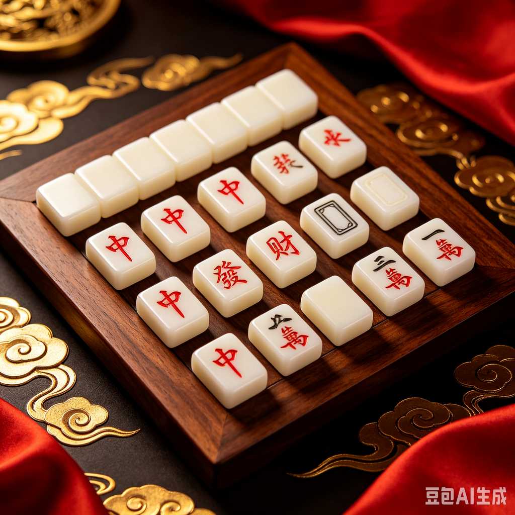 traditional oriental mahjong tiles